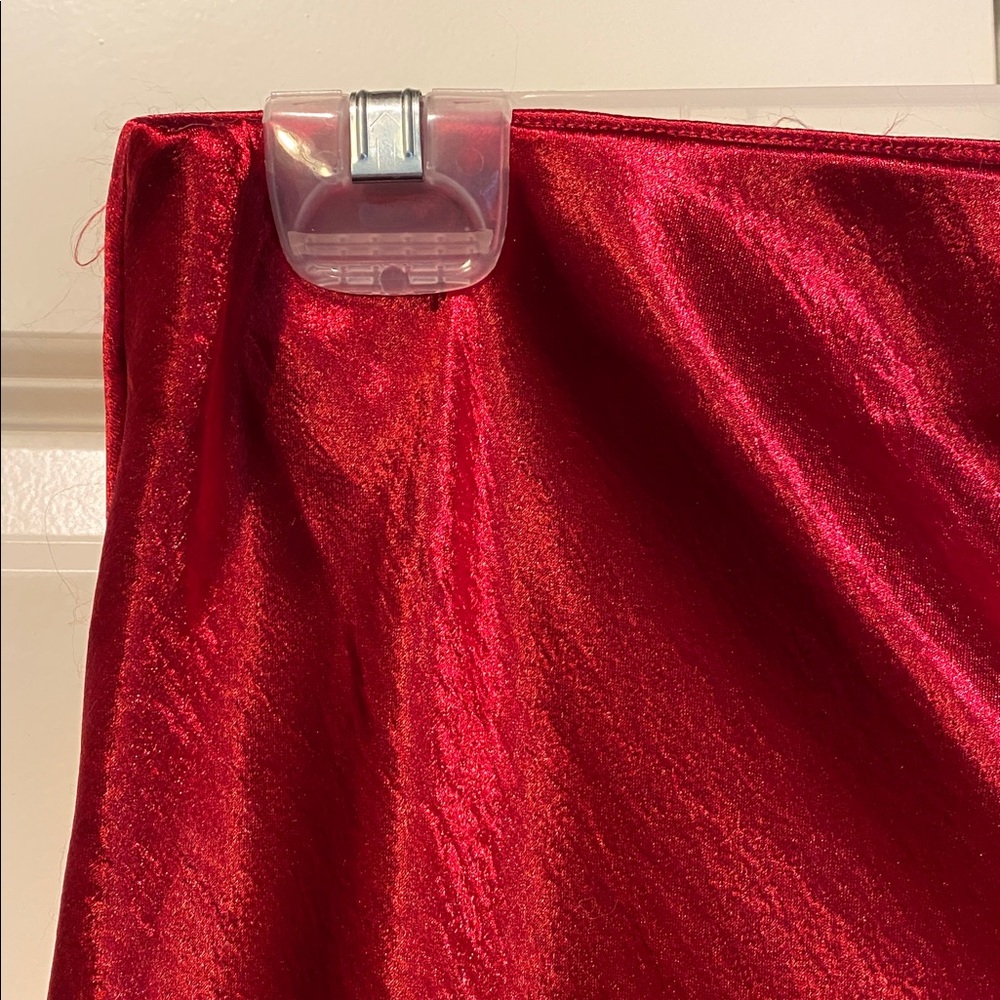 NWT A New Day/Target. Red Satin Midi Slip Skirt. Size Medium. - Picture 3 of 7